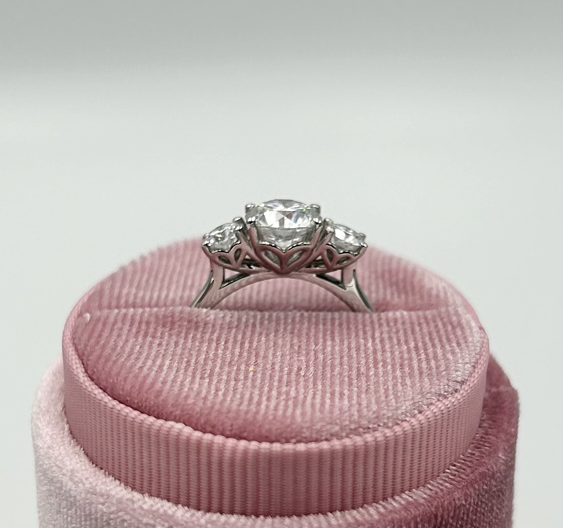 Heart engagement ring